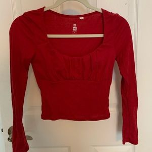 Red long sleeve PacSun top